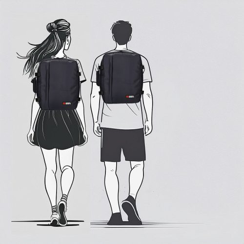 Enrico Benetti Wizzair fedélzeti hátizsák 46225 kék