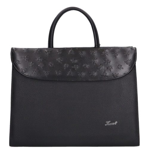 Karen rostbőr táska 284 fekete rózsa