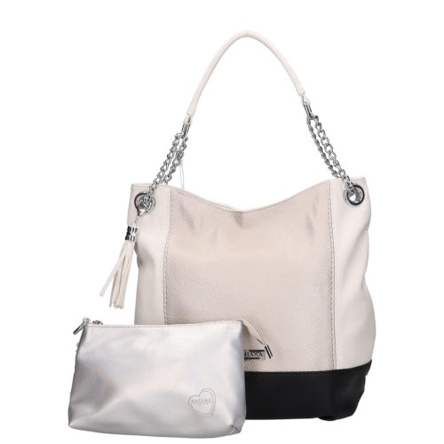 Chiara rostbőr táska K 700 fehér pezsgő 