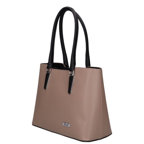 Karen 1405 drapp fekete rostbőr női táska