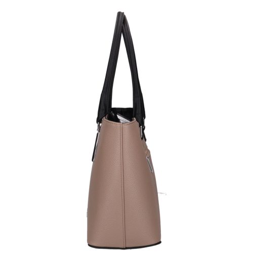 Karen 1405 drapp fekete rostbőr női táska