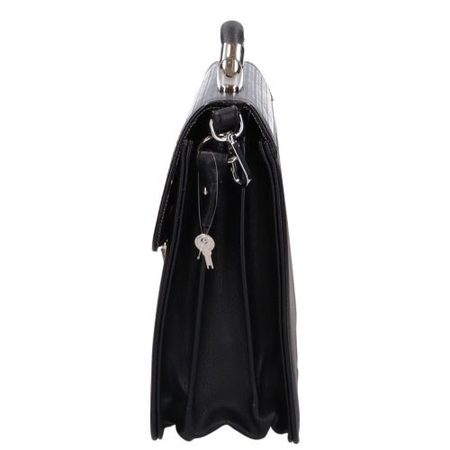 Karen rostbőr táska 2005 fekete lakk fonott