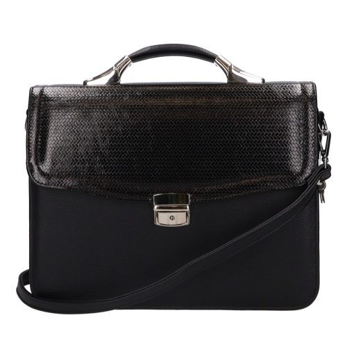 Karen rostbőr táska 2005 fekete lakk fonott