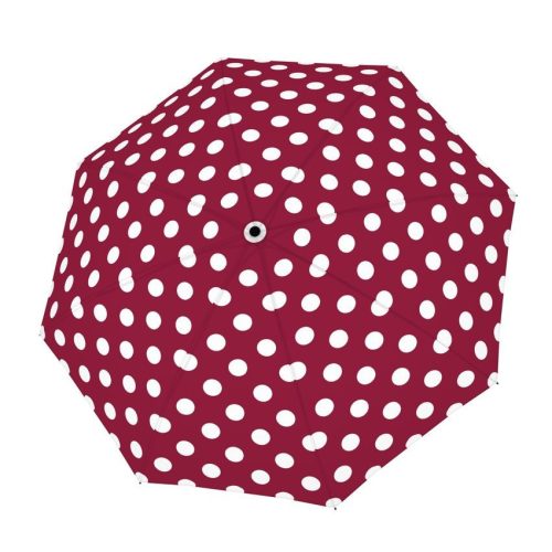Derby Hit Mini 700165PDO piros pöttyös manuális esernyő