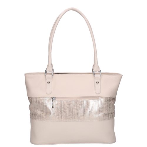 Karen N 087 bézs ezüst rostbőr női táska