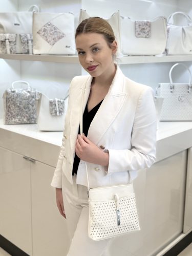 Karen rostbőr táska D 099-L fehér