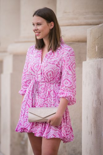 Karen rostbőr táska D 284 fehér rózsa