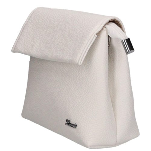 Karen D 383 fehér rostbőr táska