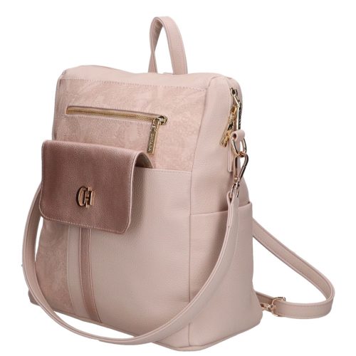 Chiara rostbőr táska E 6007 púder virág