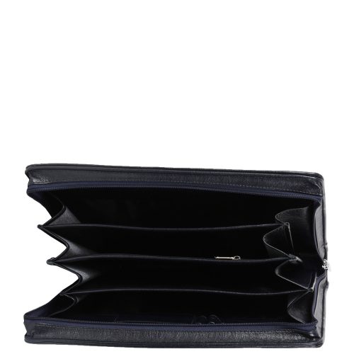 KAREN R 015 Kék rostbőr A4-es mappa