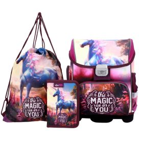 ABC123 unikornis lány iskolatáska szett elsősöknek 