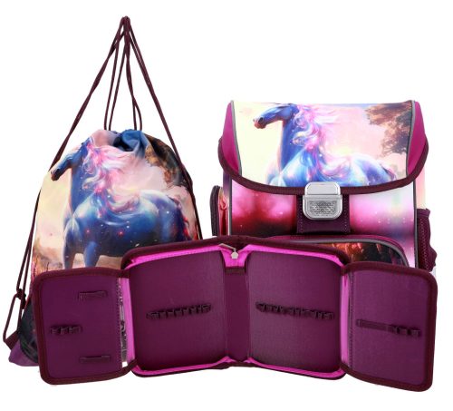 ABC123 unikornis lány iskolatáska szett elsősöknek 