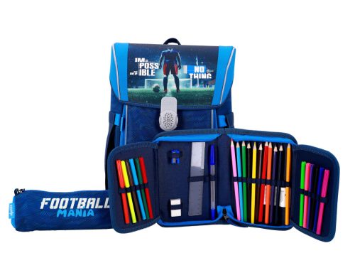 ABC123 focis fiú iskolatáska szett elsősöknek 4 részes