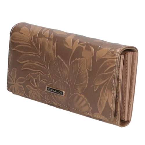 Cavaldi drapp női bőr pénztárca PX20