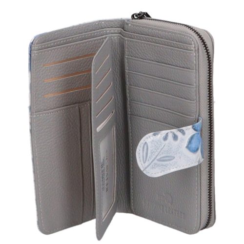 Cavaldi fehér kék bőr női pénztárca PN34