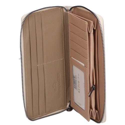 Cavaldi bézs női bőr pénztárca PX25