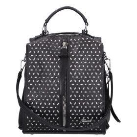 Karen rostbőr hátizsák D 408 L fekete ezüst