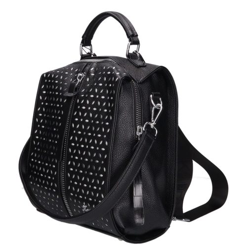 Karen rostbőr hátizsák D 408 L fekete ezüst