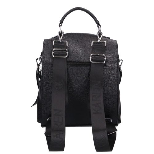 Karen rostbőr hátizsák D 408 L fekete ezüst