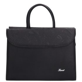 Karen rostbőr táska 284 fekete virág matt