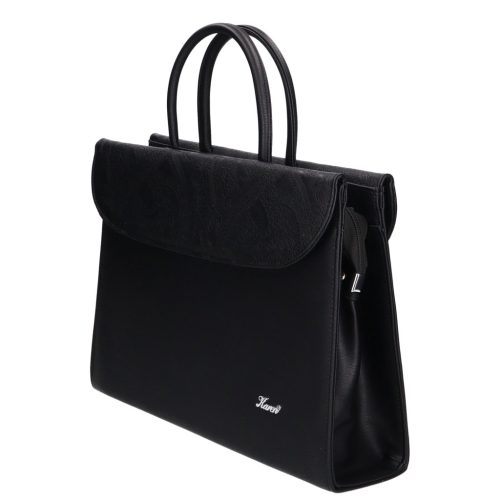 Karen rostbőr táska 284 fekete virág matt