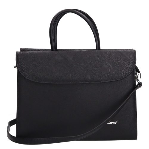 Karen rostbőr táska 284 fekete virág matt