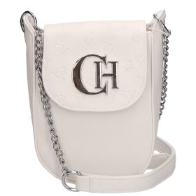 Chiara rostbőr táska K 773 fehér rózsa