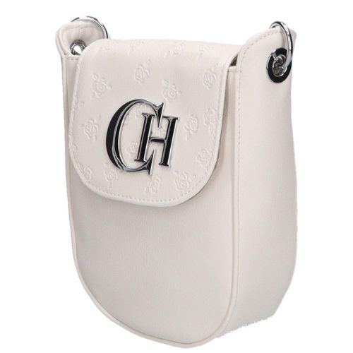 Chiara rostbőr táska K 773 fehér rózsa