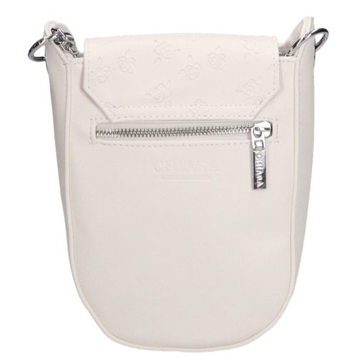 Chiara rostbőr táska K 773 fehér rózsa