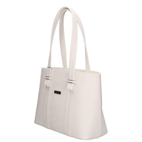 Karen rostbőr táska 1432-2 fehér rózsa