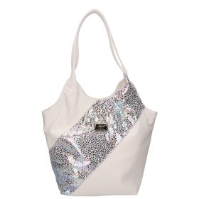 Karen rostbőr táska 9484 fehér ezüst táska