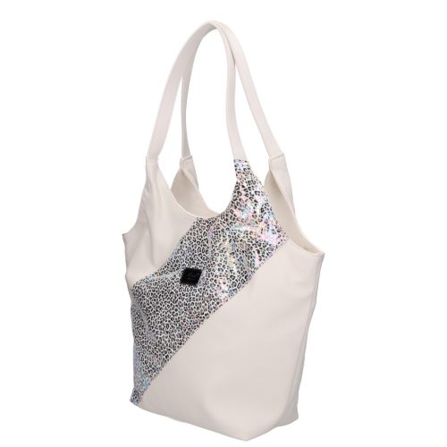 Karen rostbőr táska 9484 fehér ezüst táska