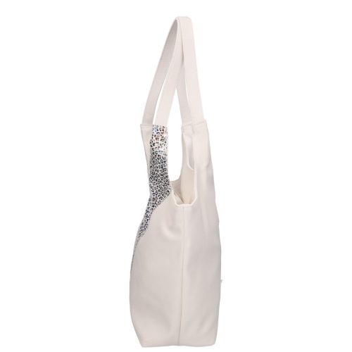 Karen rostbőr táska 9484 fehér ezüst táska