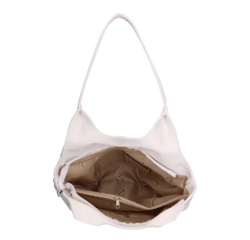 Karen rostbőr táska 9484 fehér ezüst táska