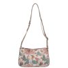 David Jones CM7589 színes virágos cipzáras crossbody táska