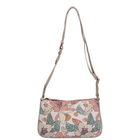   David Jones CM7589 színes virágos cipzáras crossbody táska