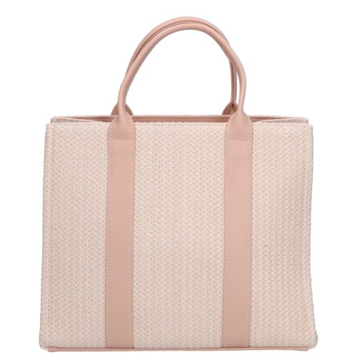 David Jones szalma hatású kézitáska CM6960A bézs púder