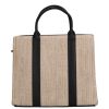 David Jones szalma kézitáska CM6960A fekete bézs
