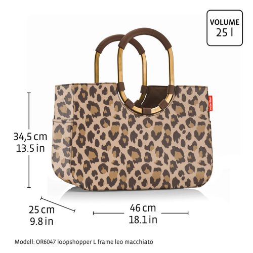 Reisenthel Loopshopper L leo macchiato OR6047 női bevásárlótáska