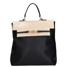 Chiara rostbőr táska E 6017-G fekete arany