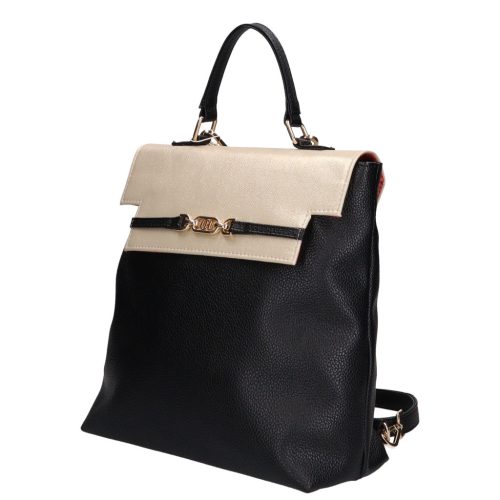 Chiara rostbőr táska E 6017-G fekete arany