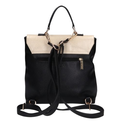 Chiara rostbőr táska E 6017-G fekete arany