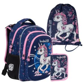 Budmil unikornis iskolatáska szett 3 részes