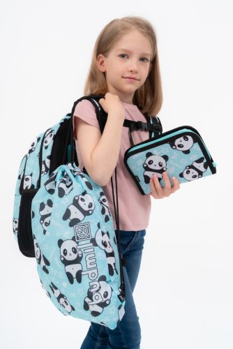 Budmil panda macis iskolatáska szett 3 részes