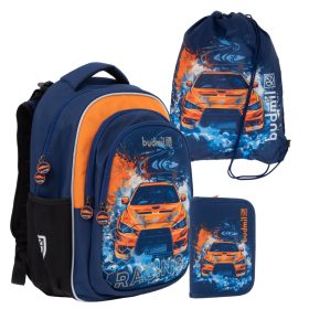 Budmil racing autós iskolatáska szett 3 részes