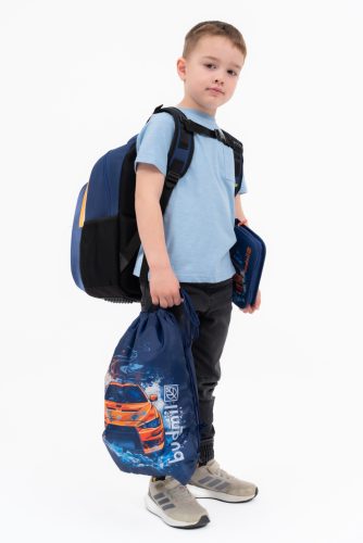 Budmil racing autós iskolatáska szett 3 részes