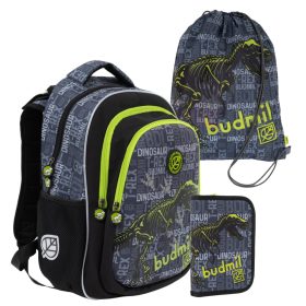 Budmil dinós iskolatáska szett 3 részes 