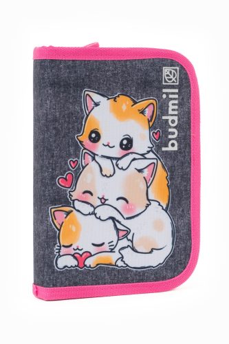 Budmil cicás iskolatáska szett 3 részes