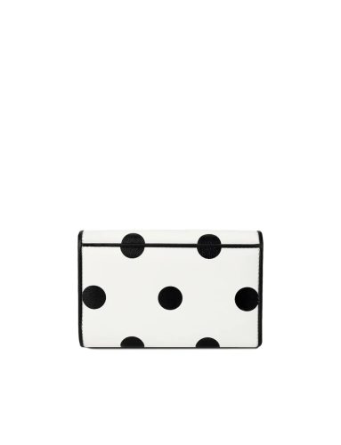 Vuch Claire Creme fehér pöttyös pénztárca patentos füllel