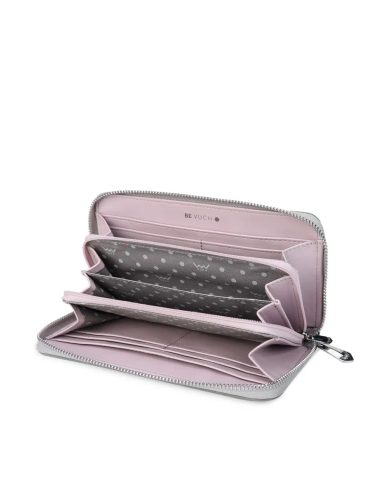 Vuch Fedora szürke pöttyös zipzáras pénztárca